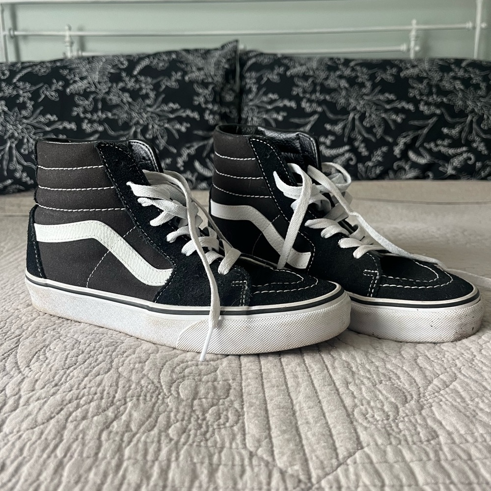 Vans High-Top Sneakers - Black and White